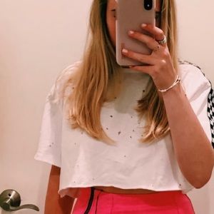 Super cute LF checkerboard shirt (skirt also for sale in my closet!)